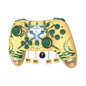وحدة تحكم لاسلكية لـ Switch Pro ، GamePad لـ Switch/Switch Lite/Switch OLED PC/IOS/Android ، مع وجود غطاء مغناطيسي قابل للاستبدال 2PC ، RGB/قابل للبرمجة/الاهتزاز المزدوج/التحكم في الحركة/التوربو/الاستيقاظ