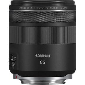 Canon RF 85mm F2 Macro is STM, Compact Medium-Telephoto Black Lens (4234C002) (Renewed)