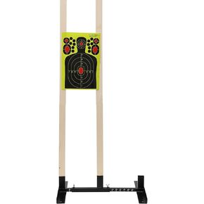 Target Stand, Adjustable Shooting Target Stand, 1x2 Target Holder for Shooting Rifle, Portable Gun Target Stand Steel Target Base for IDPA Practice（1 Pack）