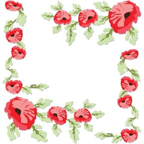 Red Poppy Flowers Watercolor Vinyl Decals for Kitchen Mixers Stickers