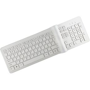 2 Pack Universal Keyboard Cover Skin Design for Standard Size PC Computer Desktop Keyboards (Size: 17.52" x 5.51") Clear Waterproof Anti-Dust Silicone-Clear