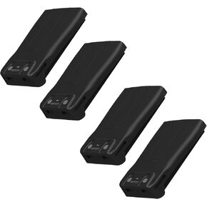 4 Pack BAOFENG BF-888S Battery 1500mAh for BF-88A Two Way Radio Li-ion Battery Type-C Charger DC 3.7V 1500mAh Blackup Compatible with BF-666S BF-999S
