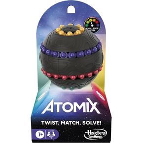 Hasbro Gaming Atomix Game for Kids, Teens, and Adults , Brainteaser Puzzle Sphere Ball and Fidget Toy , Ages 7 and Up , 1 Player , Travel Games