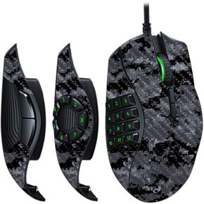 MightySkins Carbon Fiber Skin for Razer Naga Trinity - Digital Camo | Protective, Durable Textured Carbon Fiber Finish | Easy to Apply, Remove, and Change Styles | Made in The USA