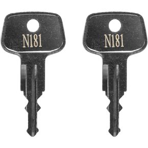 N181 Key Replacement (2 Pcs) for Thule Ski,Cargo Box,Roof,Crossbars and Carrier Racks Code N181