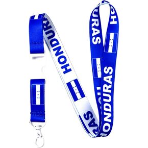 EASTEX Honduras Flag Lanyard Keychain - Lanyards for Keys Badge ID Fob - ID Card Holder Keychain for Women Men Gift Souvenir