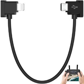 for Lightning to Micro USB Cable for DJI Drone Controller OTG Cord Link for iPhone 14 13 12 11 Pro Max iPad and DJI Mavic Pro/Mini 1st & SE/2 Series/Air 1st/Spark Drone Controller, 1ft
