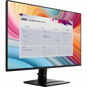 MSI PRO MP275 E2 27-inch IPS 1920 x 1080 (FHD) Gaming Office Monitor, 120Hz, Free-Synch, HDMI, DisplayPort, VGA Port, VESA Mountable, Tilt, Speaker, 4-Side Slim Bezel 1ms, Black