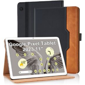 Tablet Case for Lenovo Nook 9" Tablet 2024 / Lenovo Tab M9 TB-310FU 2023 Multi-Angle Stand Flip Folio Cover PU Leather with Card Pocket Tab M9 Case, Black