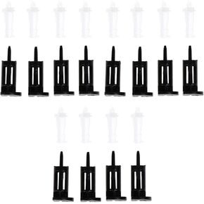 12PCS 40x16.5mm Computer CPU Cooler Adhesive Nail Fan Clips 775/1150/1155/1156/1366 Plastic Nail Fasteners White Black Heat Sink Mounting Pin