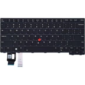 Replacement Keyboard for Lenovo Thinkpad T14 Gen 3, Thinkpad L14 Gen 3 & Thinkpad P14s G3 Series Laptop with Backlit Keyboard US Layout P/N: 5N21D67970 5N21D68058, Black