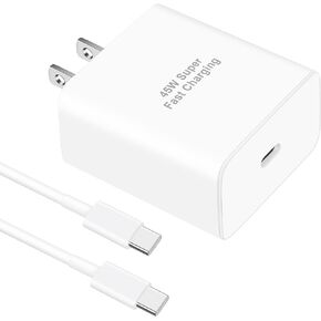 45W USB C Fast Charger for Google Pixel 9/9 Pro/9 Pro XL/9 Pro Fold, 45 Watt Type C Super Fast Charging Block Wall Charger with 6FT USB C to USB C Cable