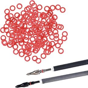 Archery Anti-Skid Arrow Broadhead O-Rings - 100 pcs 1/4 Inch Arrow Tip Rubber Arrow Gasket, Rubber Ring Arrow Point Grommet for Hunting Shooting Target