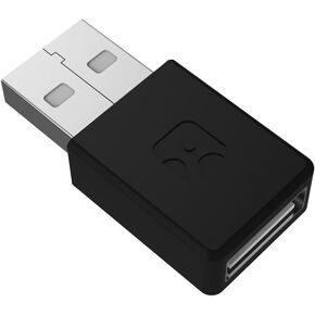 USB Data Blocker Pro, Power only Security Converter to Protector, Charge Only to Block Data and Stop Syncing Defender Against Juice Jacking, USB-A Female to USB A Male Adapter with Smart chip