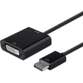 Monoprice DisplayPort 1.2a to DVI Active Adapter, Black