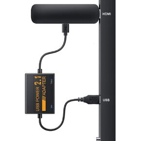 USB Power Cable Adapter for Fire TV Stick, Powers Streaming TV Sticks Directly from TV USB Port , 5V/2.1A Power Adapter for Fire TV Stick 4K/4K Max, Eliminates AC Adapter Need & Declutting Wires