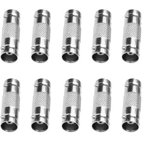 10pcs BNC Female to Female BNC Barrel Connector Coupler Extend Cables on CCTV Camera Survelliance System