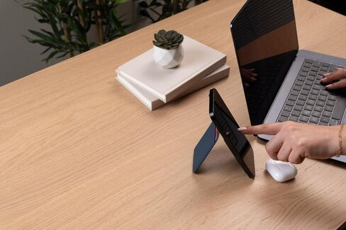 Satechi Magnetic Magsafe Wallet, Double Flap Stand Card Holder, 4 Slots with Front NFC Pass-Through, Adjustable Phone Attachment for iPhone 17/16/15/14/13/12, Travel Accessory in Kuwait
