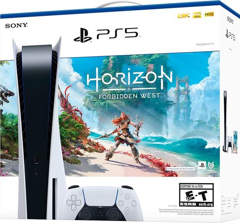 Playstation 5 Disc Version PS5 Console Horizon Forbidden West (Renewed) in Saudi Arabia