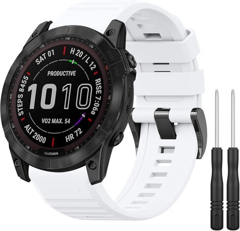 نطاقات Vancle 26mm لـ Gar Min Fenix ​​6x/Fenix ​​7x سهلة السهلة للسيليكون البديل لـ Gar Min Fenix ​​5x/Fenix ​​8 51mm/Fenix ​​5x Plus/Fenix ​​3/Fenix ​​6x Pro/Descentwatches in Kuwait