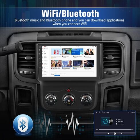 2+64g سيارة راديو ستيريو ل Dodge RAM 1500 2500 3500 2013 2014 2015 2015 2017 مع Carplay Android Auto Bluetooth GPS in Kuwait