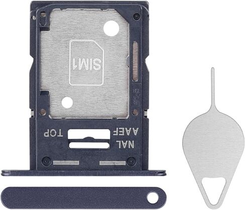 Sim Card Tray Replacement for Samsung Galaxy A15 (Single SIM Version) Brave Black Card Tray Slot Holder Bracket Adapter with Needle Ejector for A15 SM-A155F in Saudi Arabia