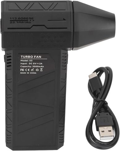 منفاخ مضغوط ، 130000 دورة في الدقيقة بدون فرش من Air Air Duster مع 3 تروس السرعة ، وسرعة الرياح 52 متر / ثانية ، شحن سريع للمنزل ، والسيارات ، واستخدام المكتب in Kuwait