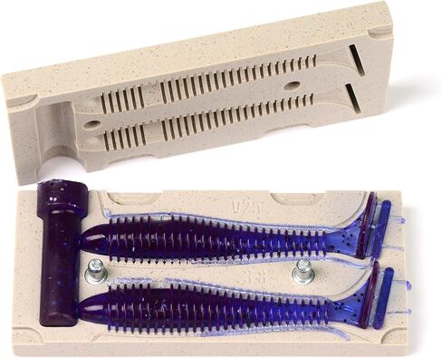 FatFish V25-2C Bait Mold Soft Plastiс Lure Making Injection Mold for Do-It Fishing Lures 3.8" in Kuwait