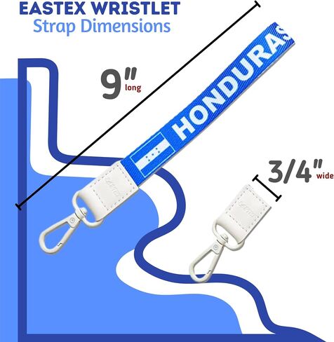 EASTEX Honduras Flag Lanyard Keychain - Lanyards for Keys Badge ID Fob - ID Card Holder Keychain for Women Men Gift Souvenir in Saudi Arabia