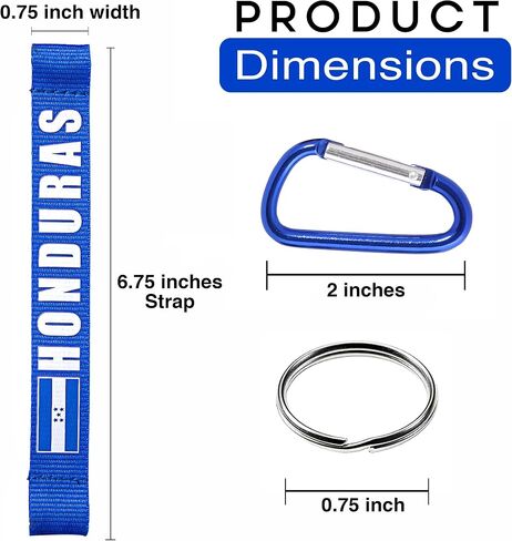 EASTEX Honduras Flag Lanyard Keychain - Lanyards for Keys Badge ID Fob - ID Card Holder Keychain for Women Men Gift Souvenir in Saudi Arabia