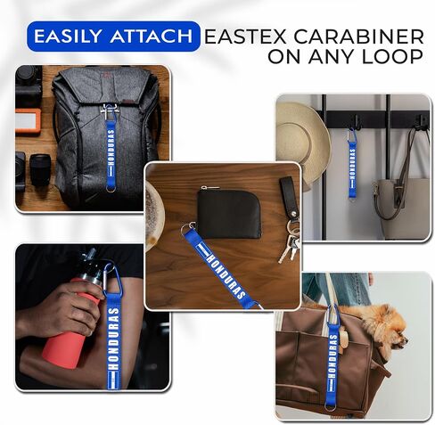 EASTEX Honduras Flag Lanyard Keychain - Lanyards for Keys Badge ID Fob - ID Card Holder Keychain for Women Men Gift Souvenir in Saudi Arabia