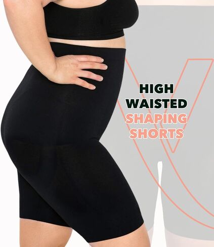High Waisted Body Shaper Shorts Shapewear for Women Tummy Control Thigh Slimming Technology (Beige, M/L) in Saudi Arabia