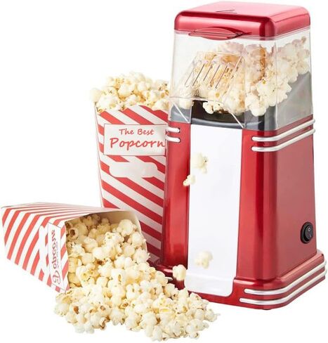 آلة الفشار ، 2 دقيقة ظهرت بسرعة وتصنيع عالي معدل البوب ​​، BPA Free ، بدون زيت ، سهل التنظيف والصيانة ، مع التبديل/إيقاف التشغيل ، الفشار بوبر للمنزل والأفلام والحفلات in Kuwait