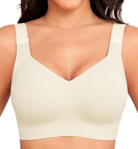 Xcutting Women Wirefree Bras for Women Full Coverage No Underwire Everyday Bras Comfortable Wireless Padded Bras in Saudi Arabia