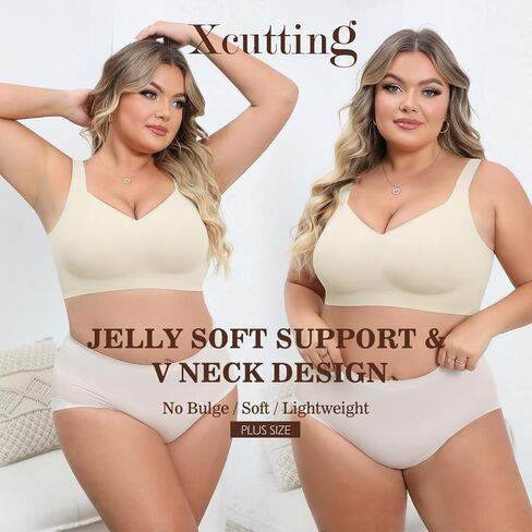 Xcutting Women Wirefree Bras for Women Full Coverage No Underwire Everyday Bras Comfortable Wireless Padded Bras in Saudi Arabia