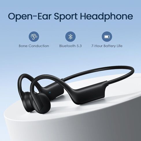 سماعات الرأس الرياضية العظمية ، سماعات التمارين اللاسلكية Bluetooth 5.3 سماعات أذن مفتوحة ، سماعات IPX5 الرياضية للهدايا التي تم تعيينها للنساء أو الرجال in Saudi Arabia