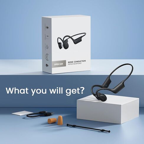 سماعات الرأس الرياضية العظمية ، سماعات التمارين اللاسلكية Bluetooth 5.3 سماعات أذن مفتوحة ، سماعات IPX5 الرياضية للهدايا التي تم تعيينها للنساء أو الرجال in Saudi Arabia