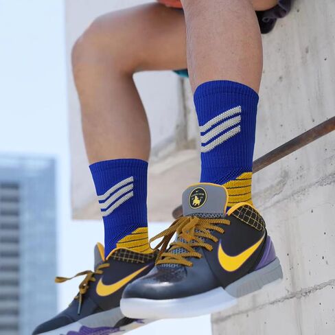 Basketball Socks Men & Women, Athletic Socks Running Socks Compression Cushion Socks Basketball Team Number Socks in Saudi Arabia