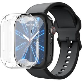 [2-Pack] Screen Protector Compatible with ENOMIR GTX12 / Tensky GTX12 / Fitpolo GTX12 Case, Soft TPU Plated Case All-Around Protective Screen Full Cover Bumper Compatible for GTX12 Smart Watch