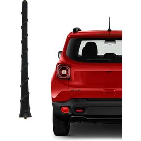 8 Inch Radio Antenna for 2015-2022 Jeep Renegade & 2016-2019 Fiat 500, 500L | Car Wash Proof, Flexible Rubber Antenna Mast | Durable Car Radio Antenna Replacement Accessories 68297936AA
