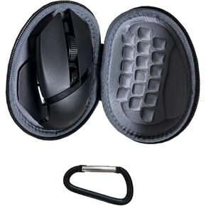CANTOO Hard Travel Mouse Case for Razer Basilisk Ultimate X/Basilisk V3 Pro/Logitech MX Master 3 /3S/ Master 2S / 2/MX Master Advanced Wireless Mouse, for G502 X /G502 X Plus (with Carabiner Clip)