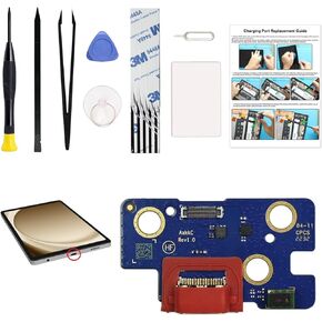 Charging Port Replacement Kit Compatible with Galaxy Tab A8 10.5 2021, Dock Board USB-C Connector for Tab A8 10.5 2021 SM-X200 SM-X205 Tablet, with Instruction & Tools