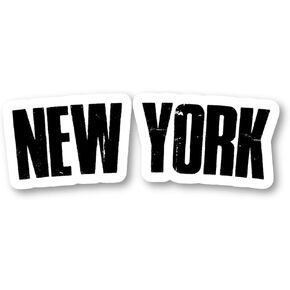 New York Sticker City Stickers - 3 Pack - Set of 2.5, 3 and 4 Inch Vinyl Laptop Stickers - for Laptop, Phone, Water Bottle, Car & More Decal (3 Pack) S1093-3Pack