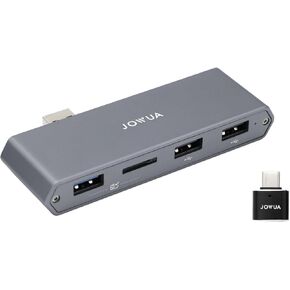 JOWUA Dual-Function Storage HUB (MicroSD Reader) for Tesla 2024-2025 Model 3 Highland, Model X, Model S, Cybertruck 1 USB 3.0 Port, 2 USB-A Ports