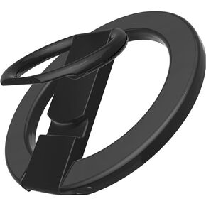 Magnetic Phone Ring Mount for MagSafe [2024 Enhanced Magnets], Versatile Grip & Stand, Universal Magnetic Holder, Compatible with iPhone 16/15/14/13/12, Mini/Pro/Pro Max - MagSafe Accessories, Black
