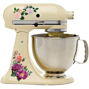 Beautiful Garden Rose Full Color Kit Mixer Machine Art Wrap