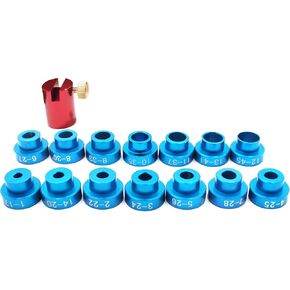 Bullet Comparator Body with 14 Bullet Insert,Available in Sizes from 0.17 Caliber to 0.45 Caliber.