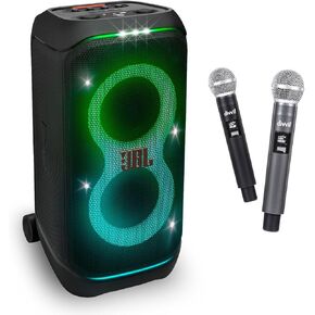 JBL PartyBox Stage 320 Party Speaker & divvi Mic w/case Bundle