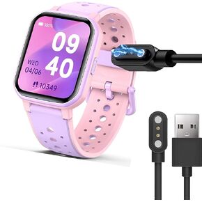 Compatible with JOYELE Smart Watch Charger, Magnetic USB Replacement Charging Cable Compatible for JOYELE H79 1.5 Kids Smart Watch (Black, Compatible for JOYELE H79 Watch)