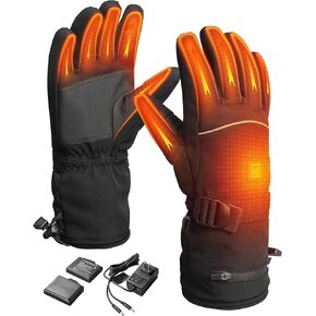 Heated Gloves for Men Women, 7.4V Rechargeable Electric Heated Gloves for Winter Arthritis Hands Motorcycle Riding